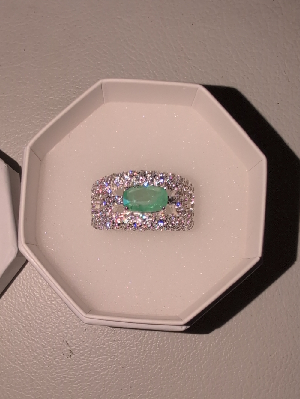 Bomb Party "GlamorousTraveler" Lab Created Tourmaline Ring NWT - Picture 1 of 8